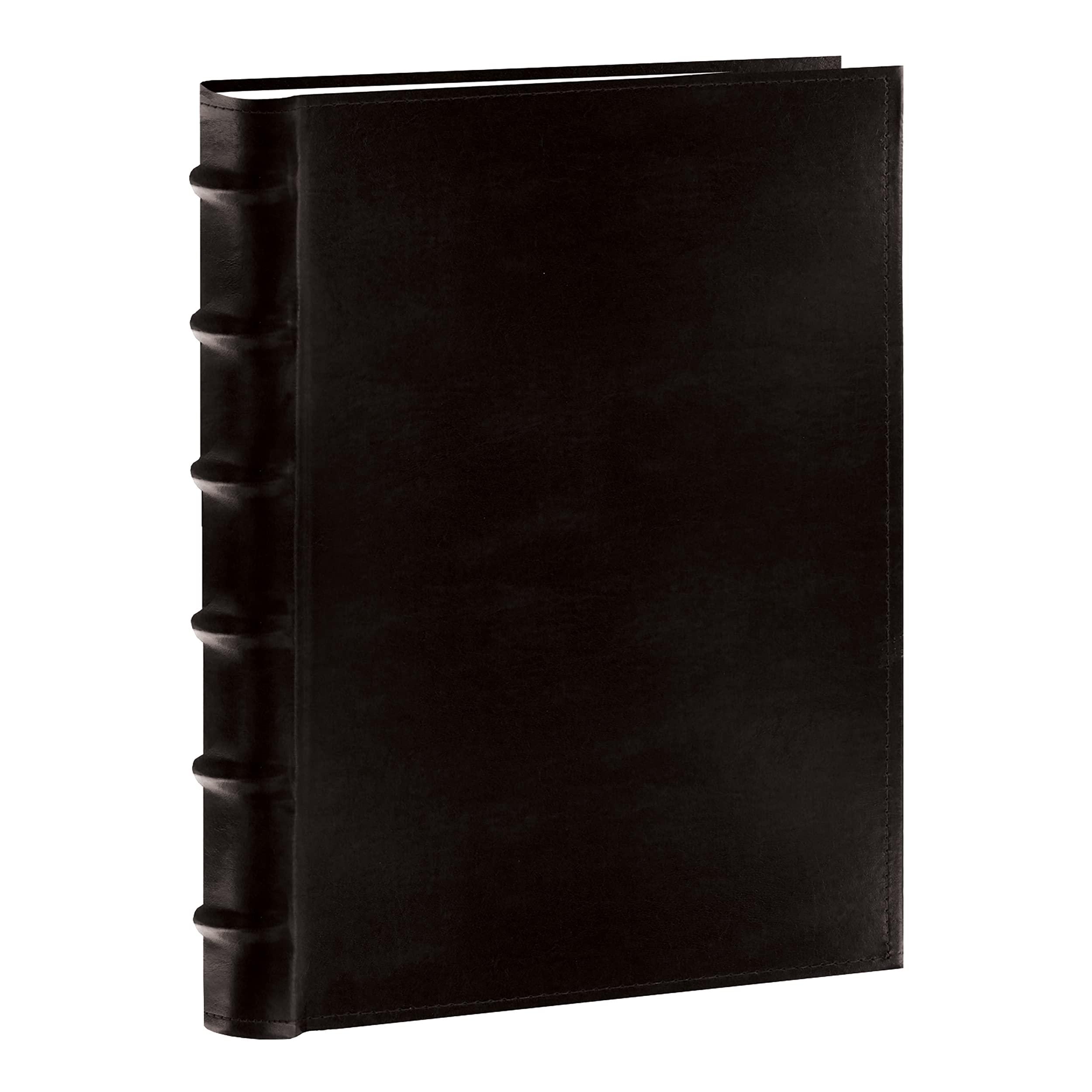 Pioneer Photo Albums Pioneer Sewn Bonded Leather BookBound Bi-Directional Photo Album, Holds 300 4x6" Photos, 3 Per Page. Color: Black.