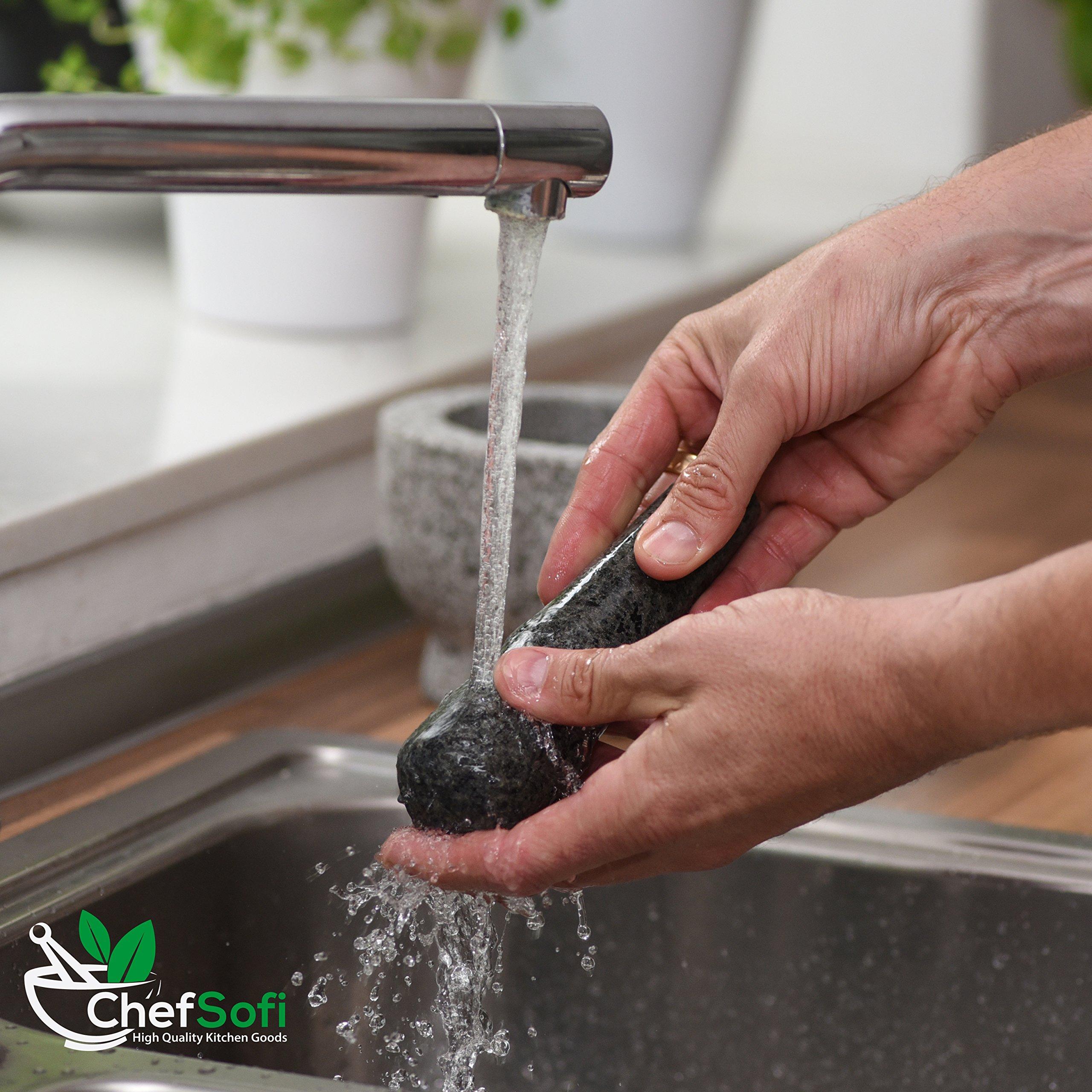 ChefSofi ChefSofi Pestle - Granite Replacement Pestle (Only Pestle [2 Cups Mortar is not Included]) (Gray Unpolished - 6.5\")