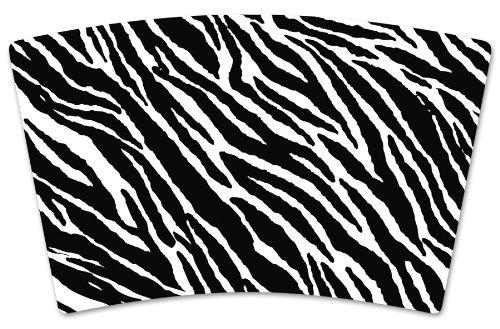 Mugzie Mugzie "Black & white Zebra" Cocktail Shaker with Insulated Wetsuit Cover, 16 oz, Black