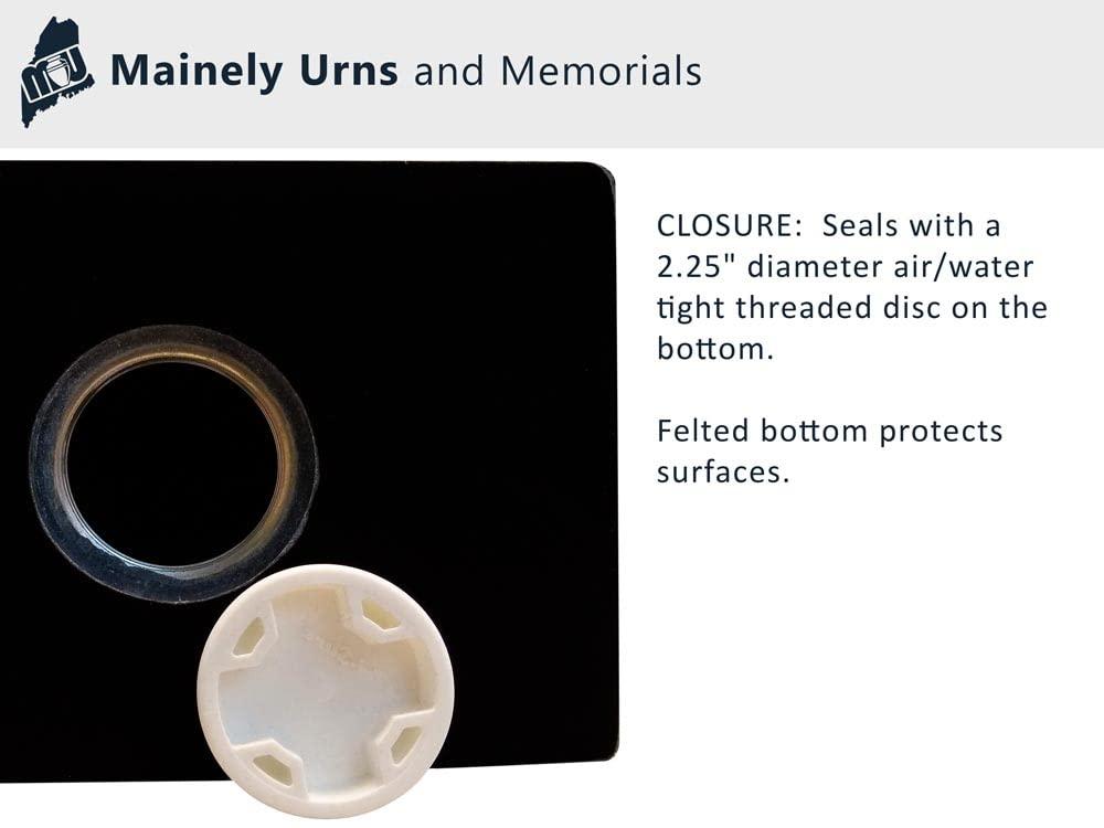 Mainely Urns Music Themed Irish Mist Promise Cremation Urn for Ashes with Personalization - Cultured Marble Urn - 200 Cubic Inch Capacity for a Person Weighing Up to 200 Pounds