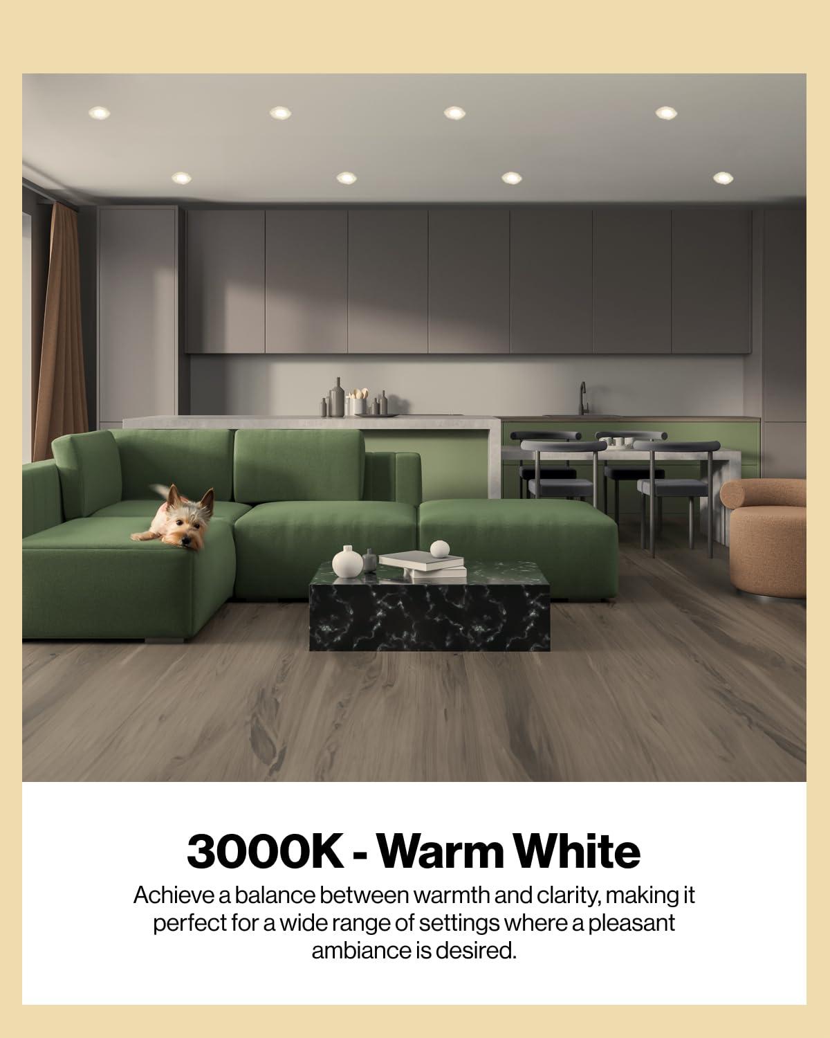 Sunco Lighting Sunco 6 Pack BR20 LED Bulbs Indoor Flood Light R20 Dimmable CRI93 3000K Warm White 50W Equivalent to 7W, E26 Medium Base, Recessed Can Lights for Home Living Area Ceiling Lights - UL