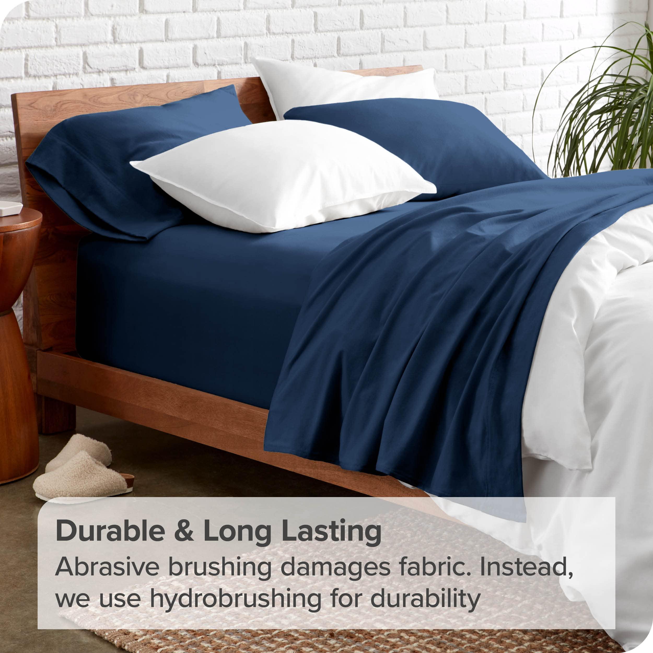 FATIMAHS HOME COLLECTION FATIMAHS HOME COLLECTION Egyptian Cotton Twin XL Size 4 Piece Sheet Set - Navy Blue - 1000 Thread Count Breathable Bedding Sheets - 8 Inches Deep Soft Easy Fit Soft & Wrinkle Free Sheets