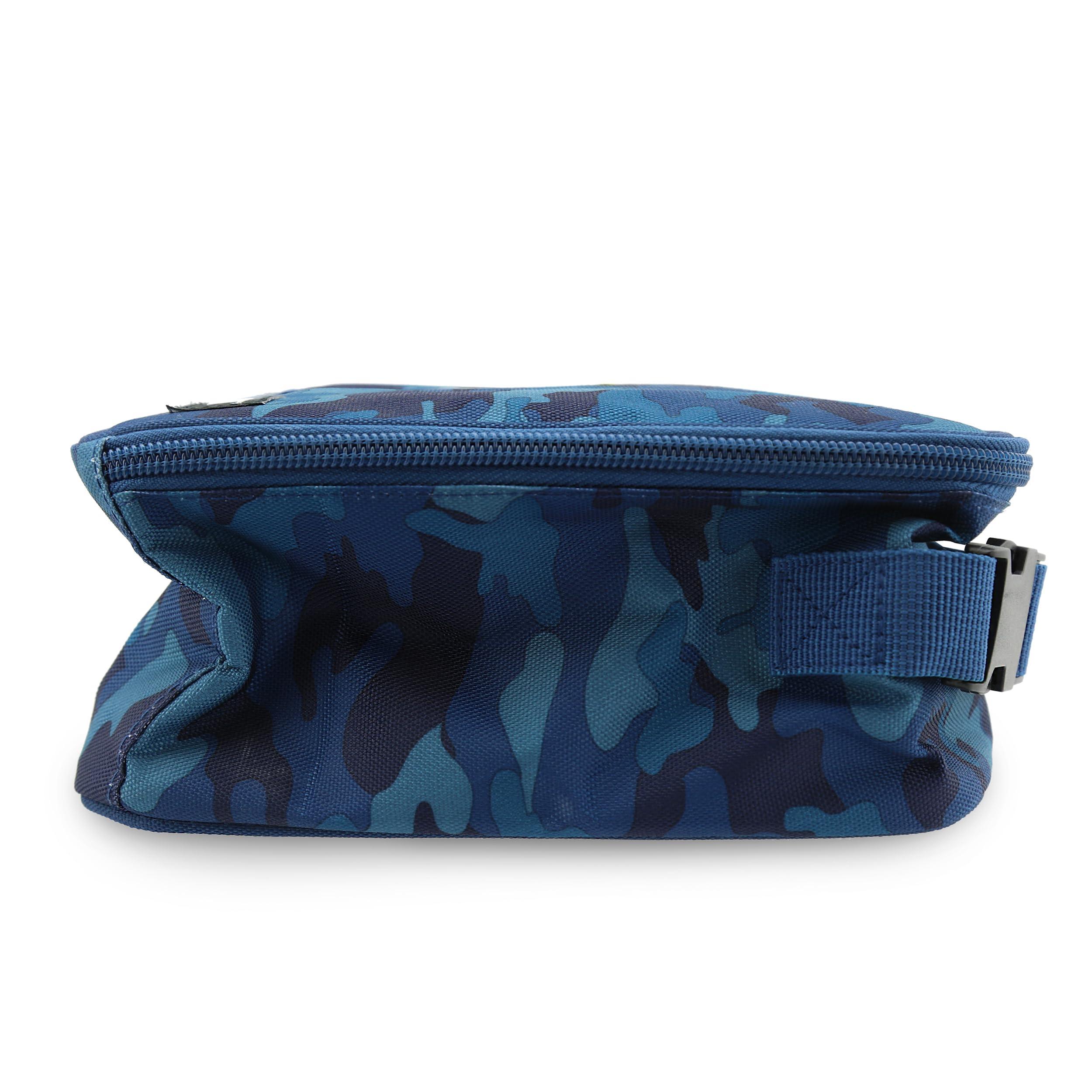 PackIt PackIt Freezable Classic Lunch Box, Blue Camo, Built with EcoFreeze Technology, Collapsible, Reusable, Zip Closure With Zip Front Pocket and Buckle Handle, Designed for Lunches