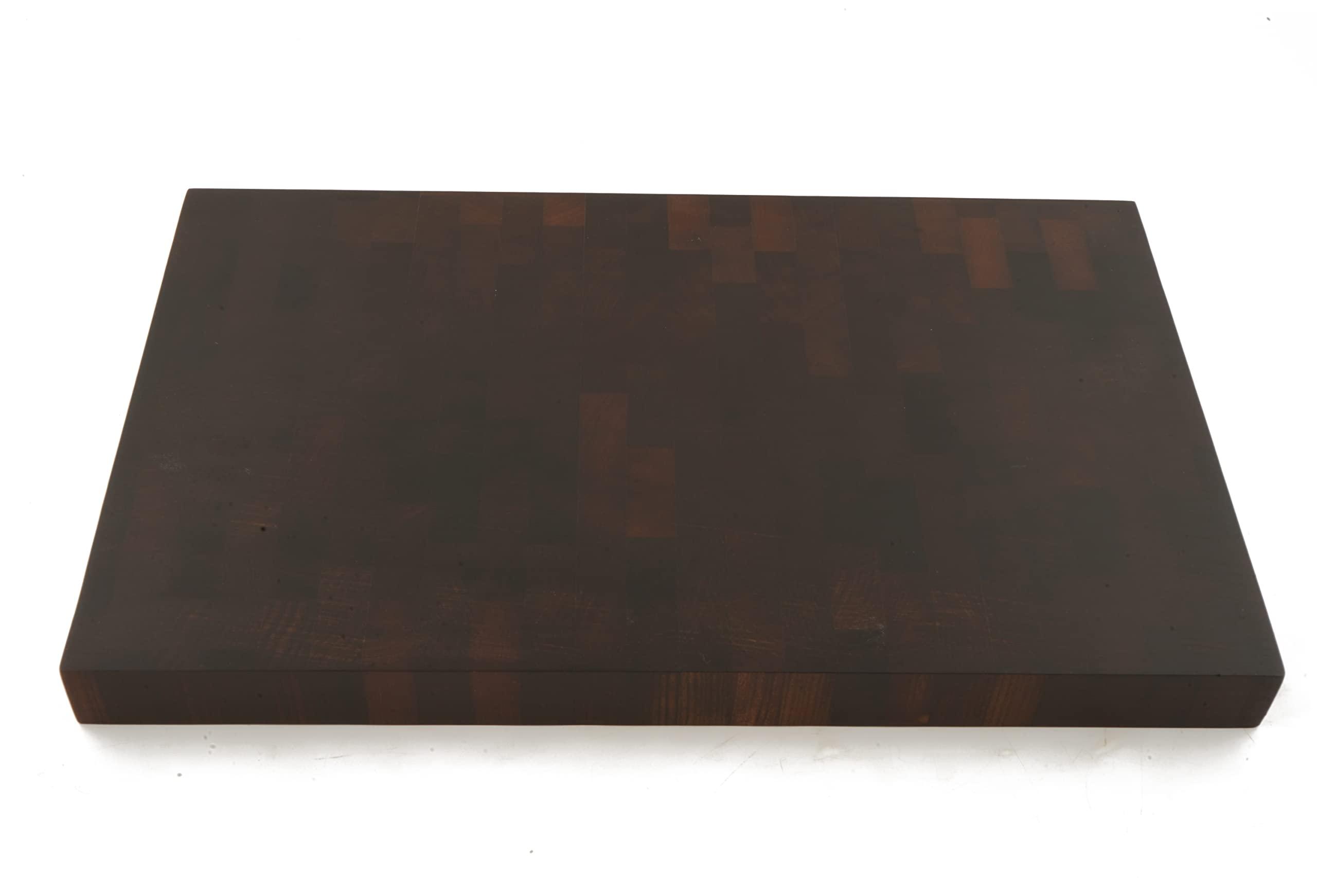 BOUMBI BOUMBI Thermo Wood (Carbonized) Maple Wood End Grain Cutting Board(17 x10.5 x 1.5 inches)