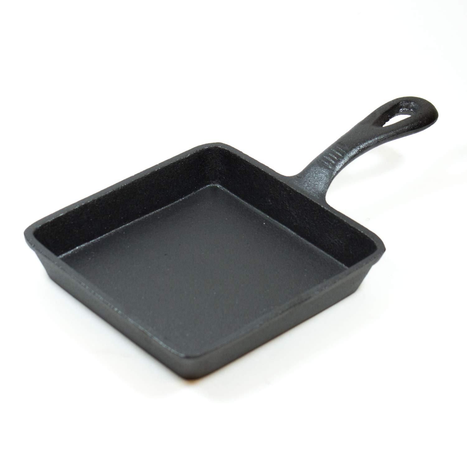 Old Mountain Old Mountain Square Single Serve Cast Iron Skillet - Preseasoned Set of 6