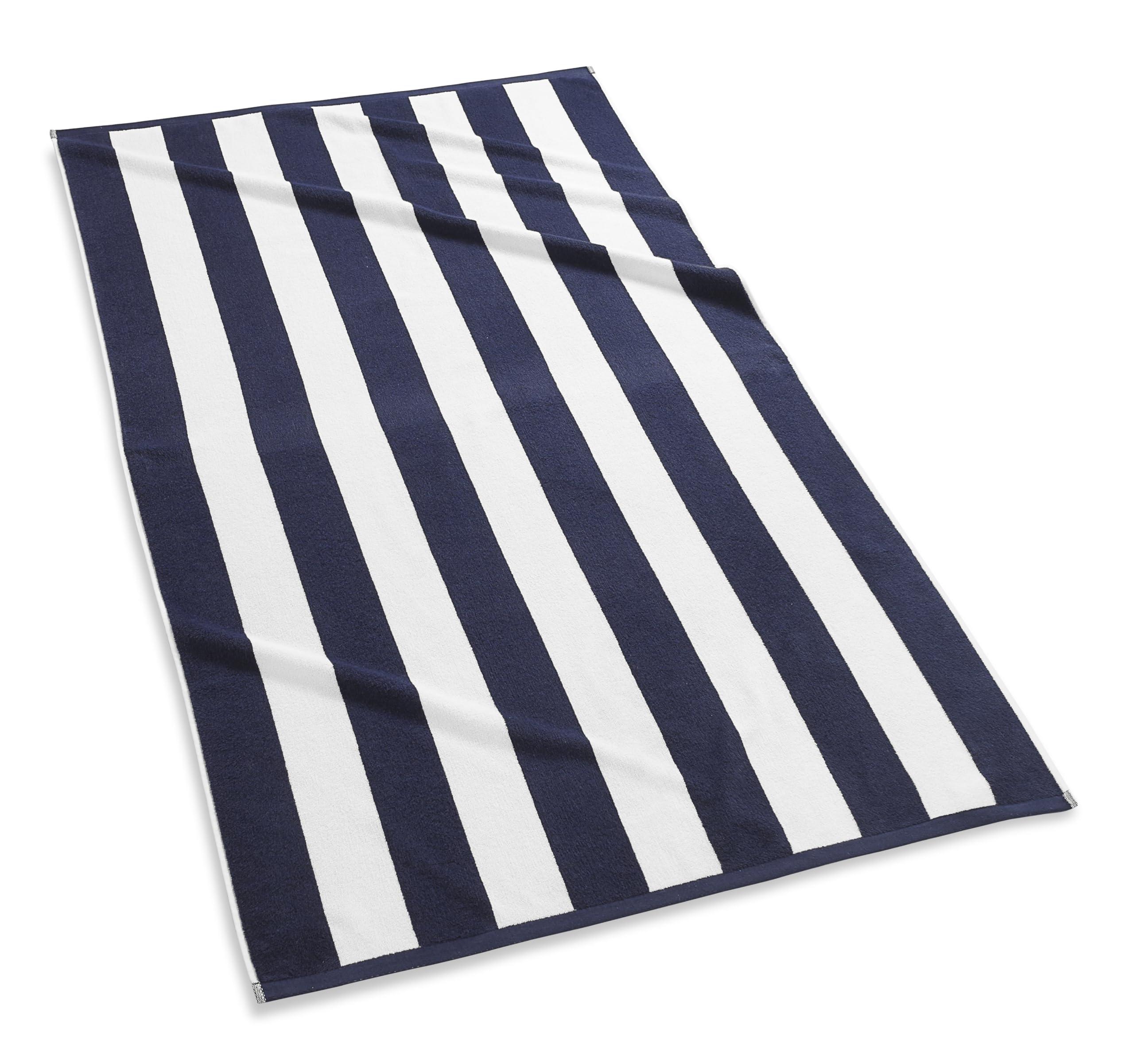 Kassatex Kassatex Cabana Stripe Beach Towels - Navy