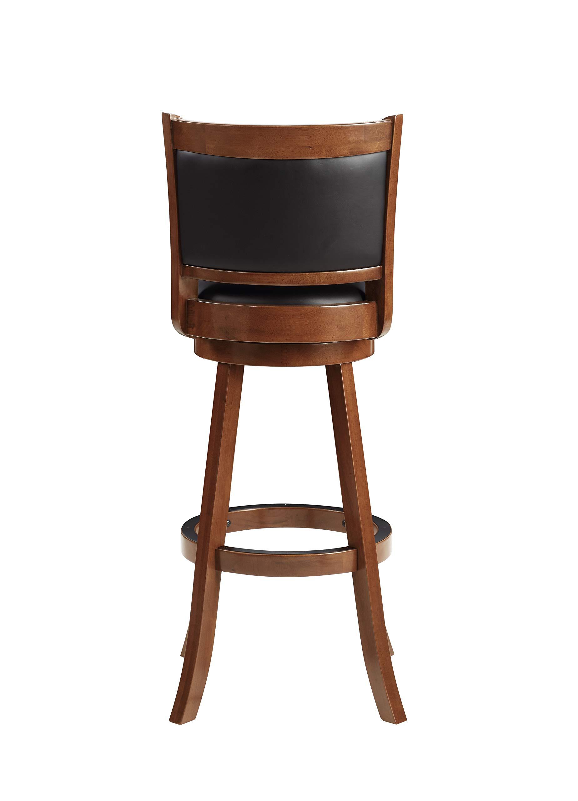 Boraam Boraam Augusta Extra Tall Swivel Bar Stool, 34-Inch, 1-Pack, Cherry