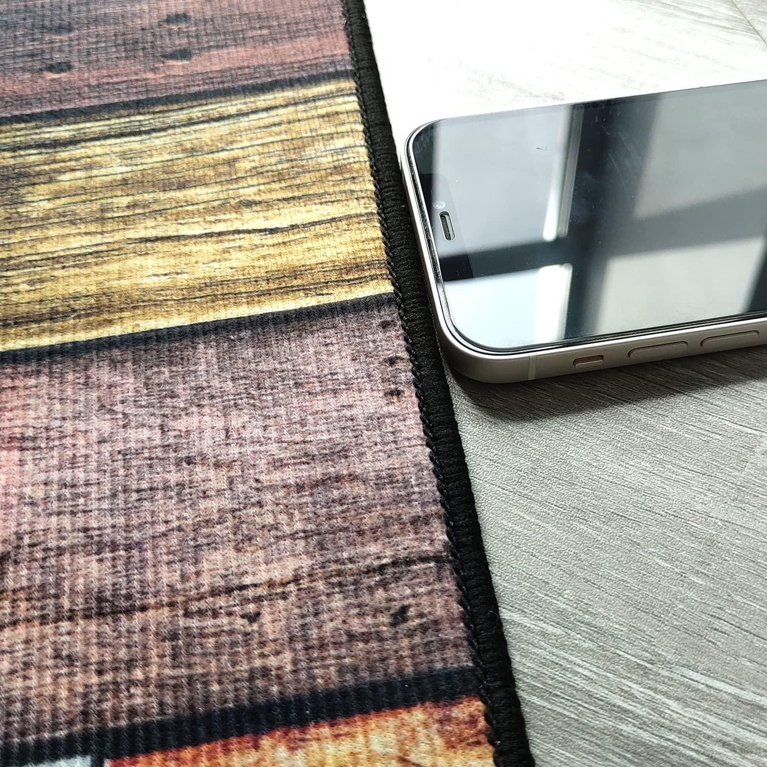 Ymural Hallway Runner Rugs Non Slip Geometric 3\'x15\' Grey Yellow Runners Carpet Mat Washable Runner Rug for Kitchen Bedroom Hallway Stair Doorway, Customizable