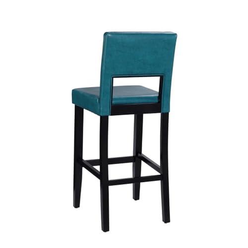 Home Square Home Square 2 Piece 30\" Height Wood Bar Stool Set in Agean Blue