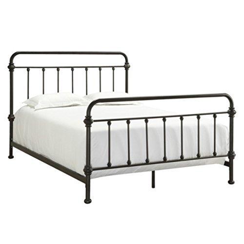 Black rod iron queen deals bed frame