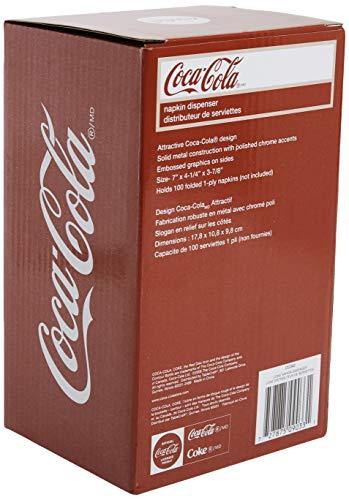 Tablecraft TableCraft Coca-Cola CC342 Drink Coca-Cola Napkin Dispenser,Red,Small