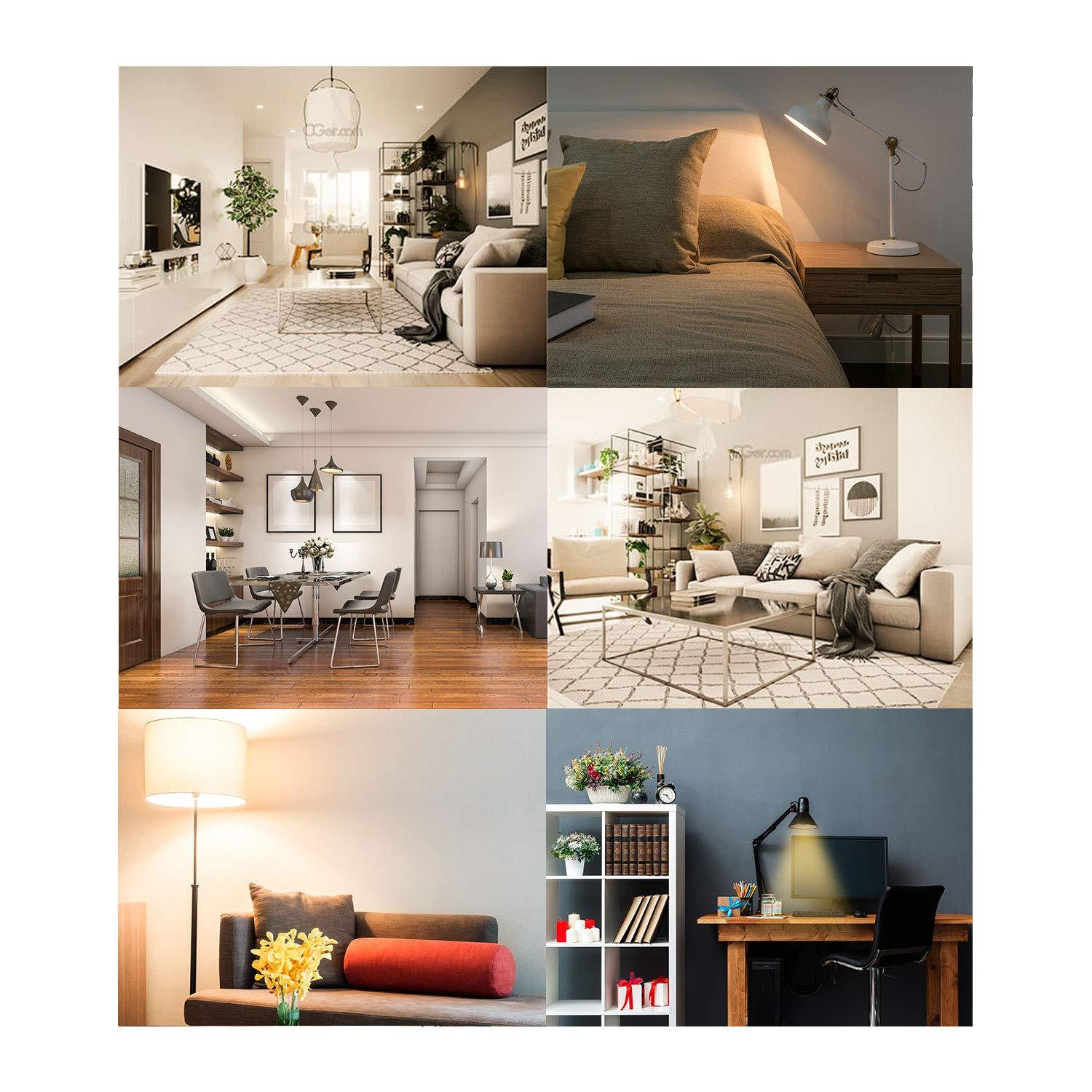 Linkind Linkind A19 LED Light Bulbs Dimmable, 40 Watt Equivalent, E26 Base, 2700K Soft White, 5.7W 460 Lumens CRI80+, 120V, UL Listed FCC Certified, LED Lights for Bedroom Living Room Home Office, 6 Packs