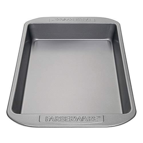 Farberware Farberware Nonstick Bakeware Baking Pan / Nonstick Cake Pan, Rectangle - 9 Inch x 13 Inch, Gray