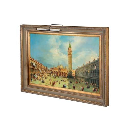 Situ Art Lighting Situ Lighting: Plug-in Classic Series - Remote Controlled LED Art and Picture Light USA Made (Frosted Acrylic w/Brass End Cap)