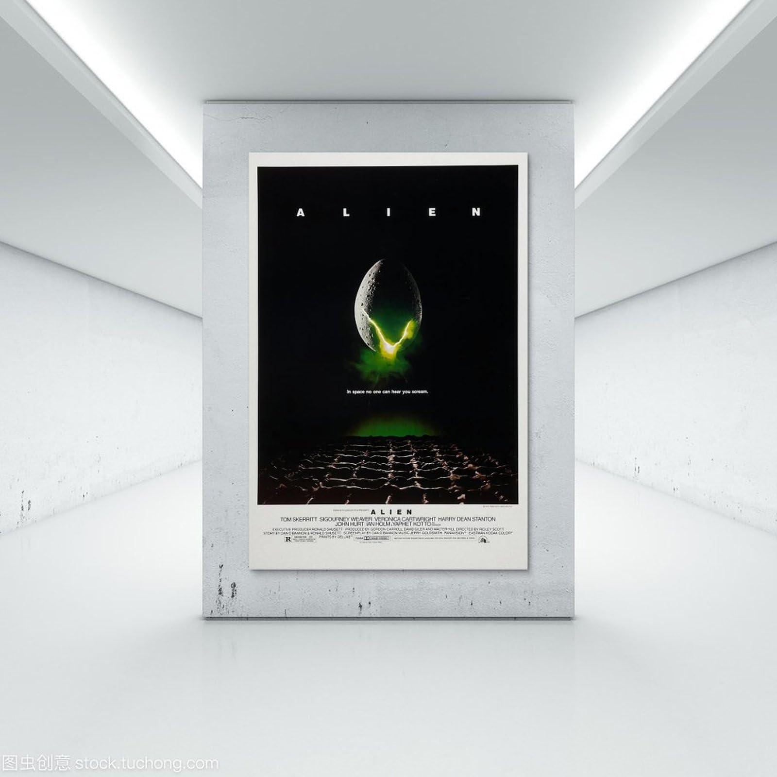 stonek stonek Alien Movie Poster for Room Aesthetic Canvas Wall Art Bedroom Decor 12x18inch(30x45cm), Unframe-style-9