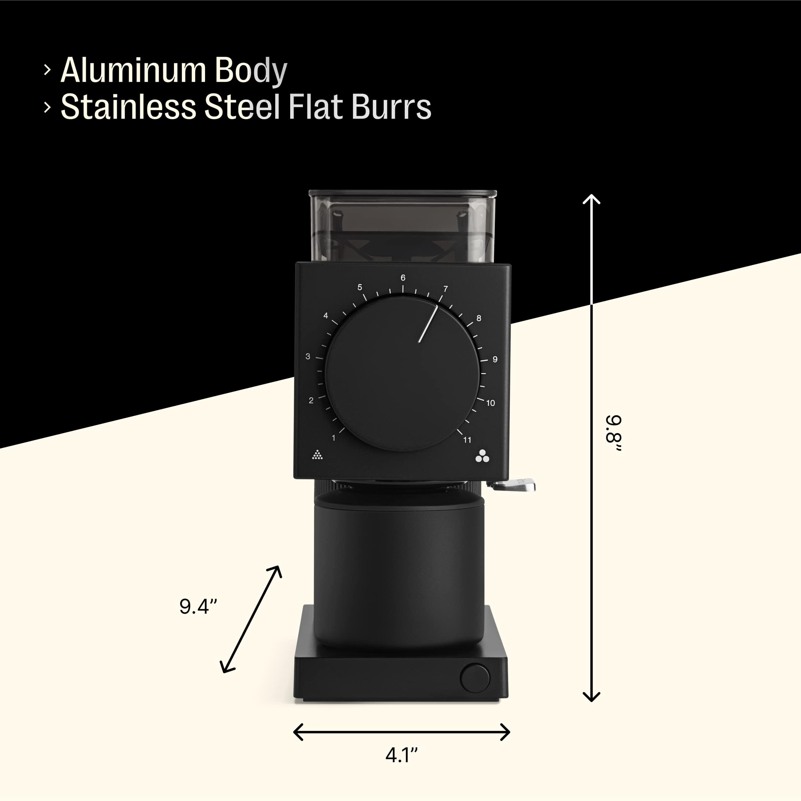 Fellow Fellow Gen 2 Ode Brew Grinder - Burr, Electric Coffee Bean Grinder with 31 Settings for Drip, French Press & Cold Brew - Small Footprint - Matte Black