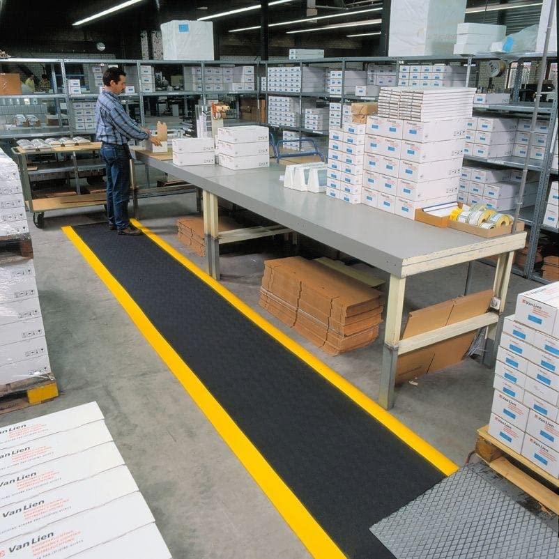 American Floor Mats American Floormats Deluxe ComfortFoam 3/8 inch Thickness Black 6' x 8' Anti-Fatigue Mat