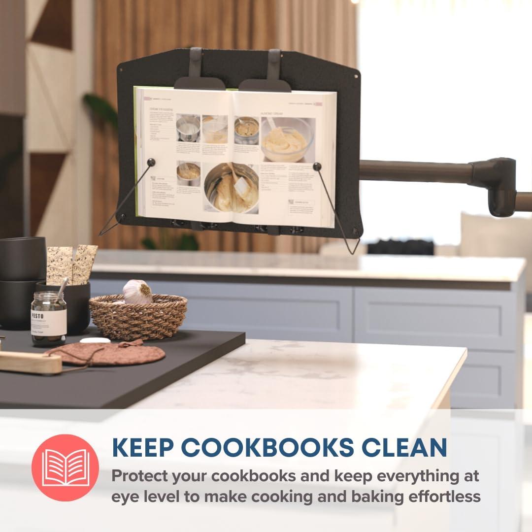 LEVO LEVO Hands Free Book Stand for Hard Covers, Paperbacks, CookBooks, TextBooks, Magazines