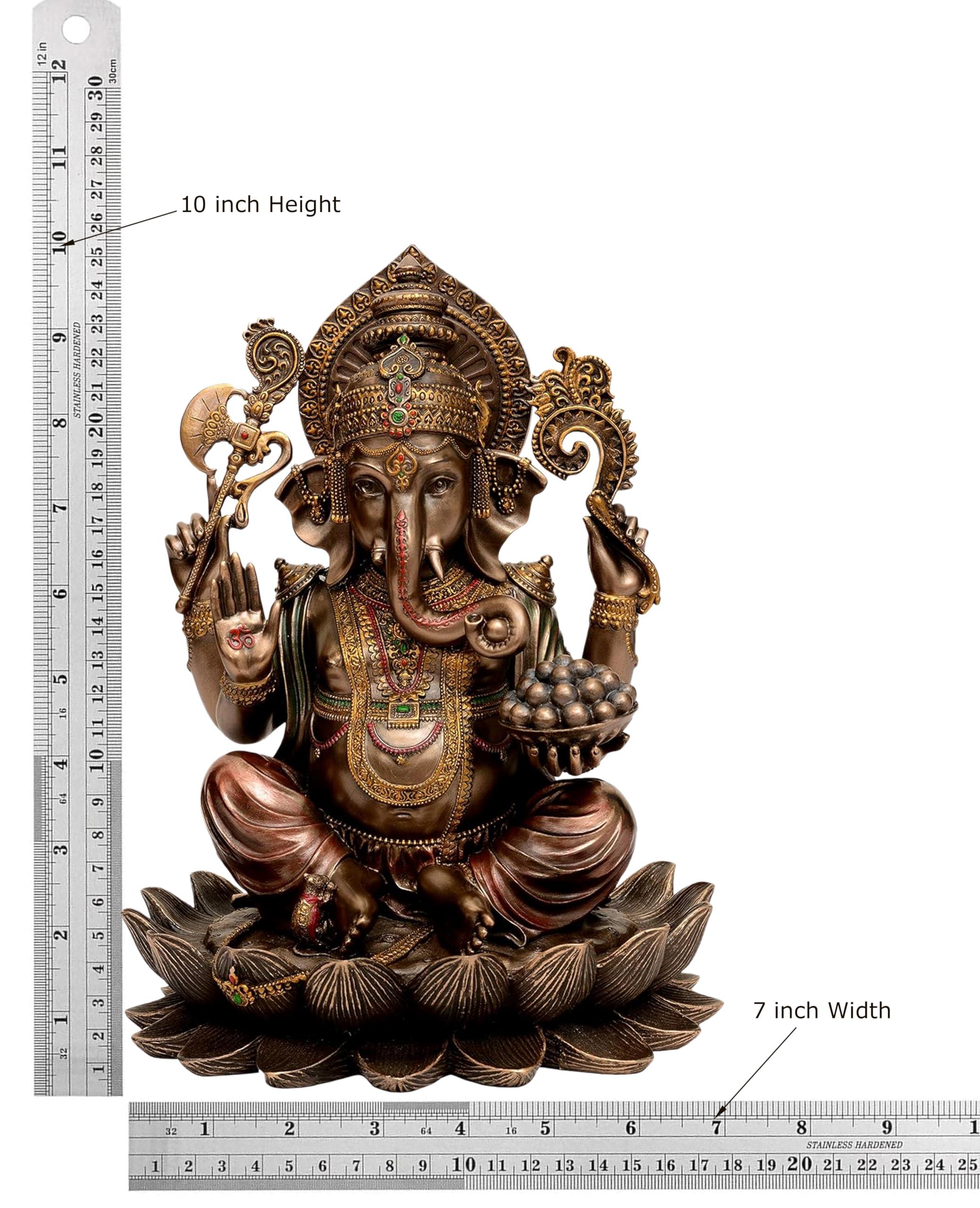 Dattatreya Dattatreya Bonded Bronze Ganesha Statue Ganpati Idol Ganesha Height : 12 inches