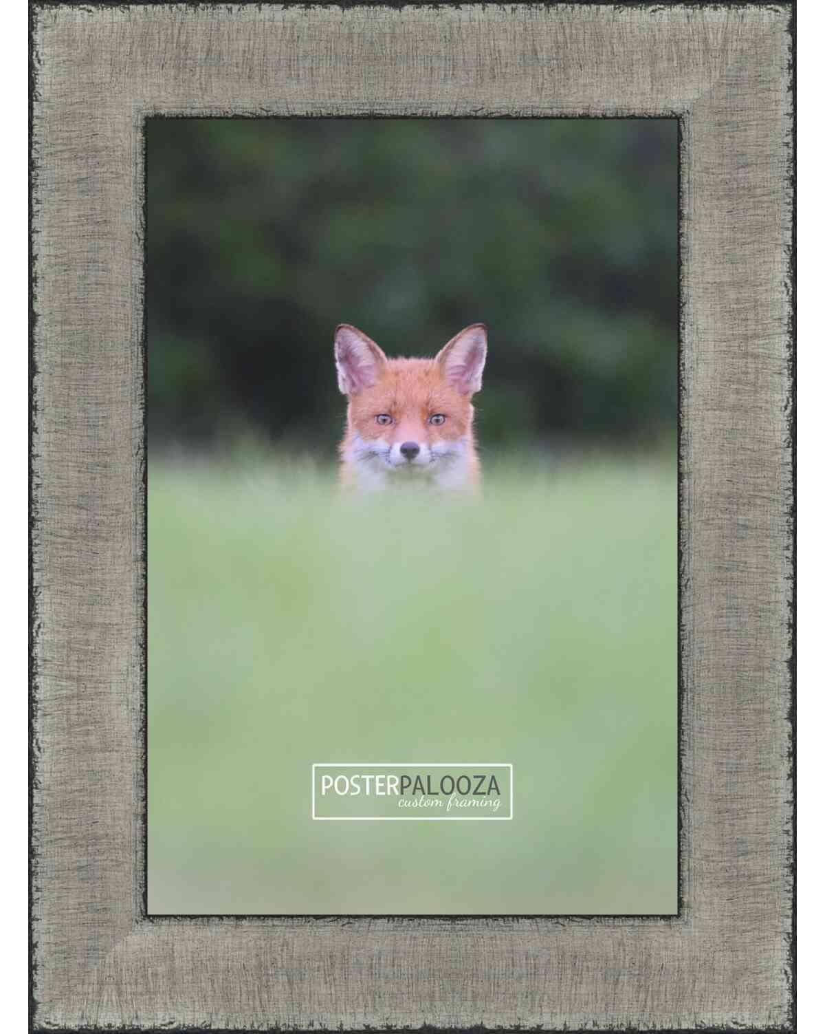 CustomPictureFrames.com 17x11 Frame Gold Real Wood Picture Frame Width 1 Inches | Interior Frame Depth 0.5 Inches | Edwina Farmhouse Photo Frame Complete with UV Acrylic, Foam Board Backing & Hanging Hardware