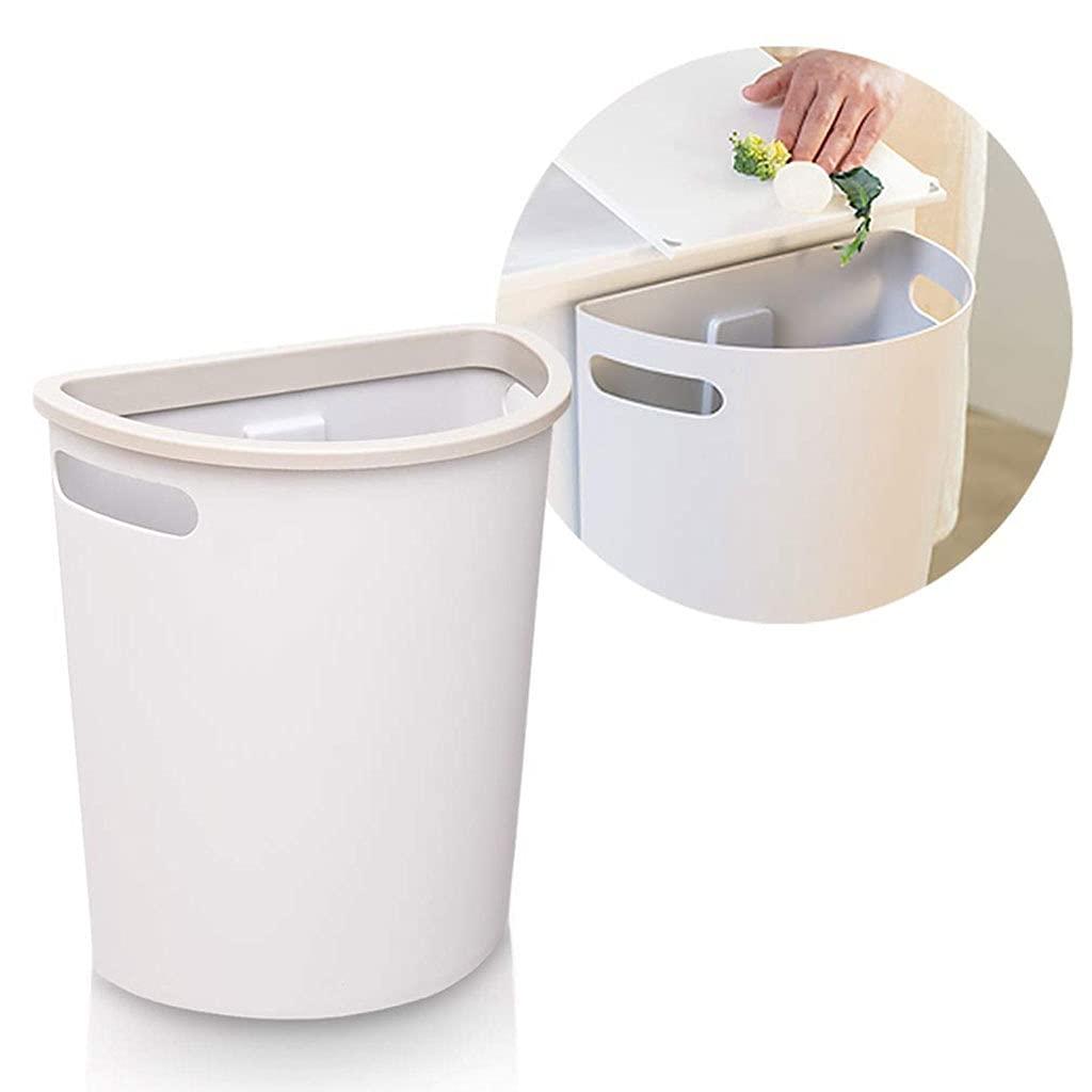 QTBH QTBH Trash Cans Nordic Minimalist Wall-Mounted Trash Can Household Kitchen Cabinet Door Hanging Storage Bucket Hanging Kitchen Garbage can