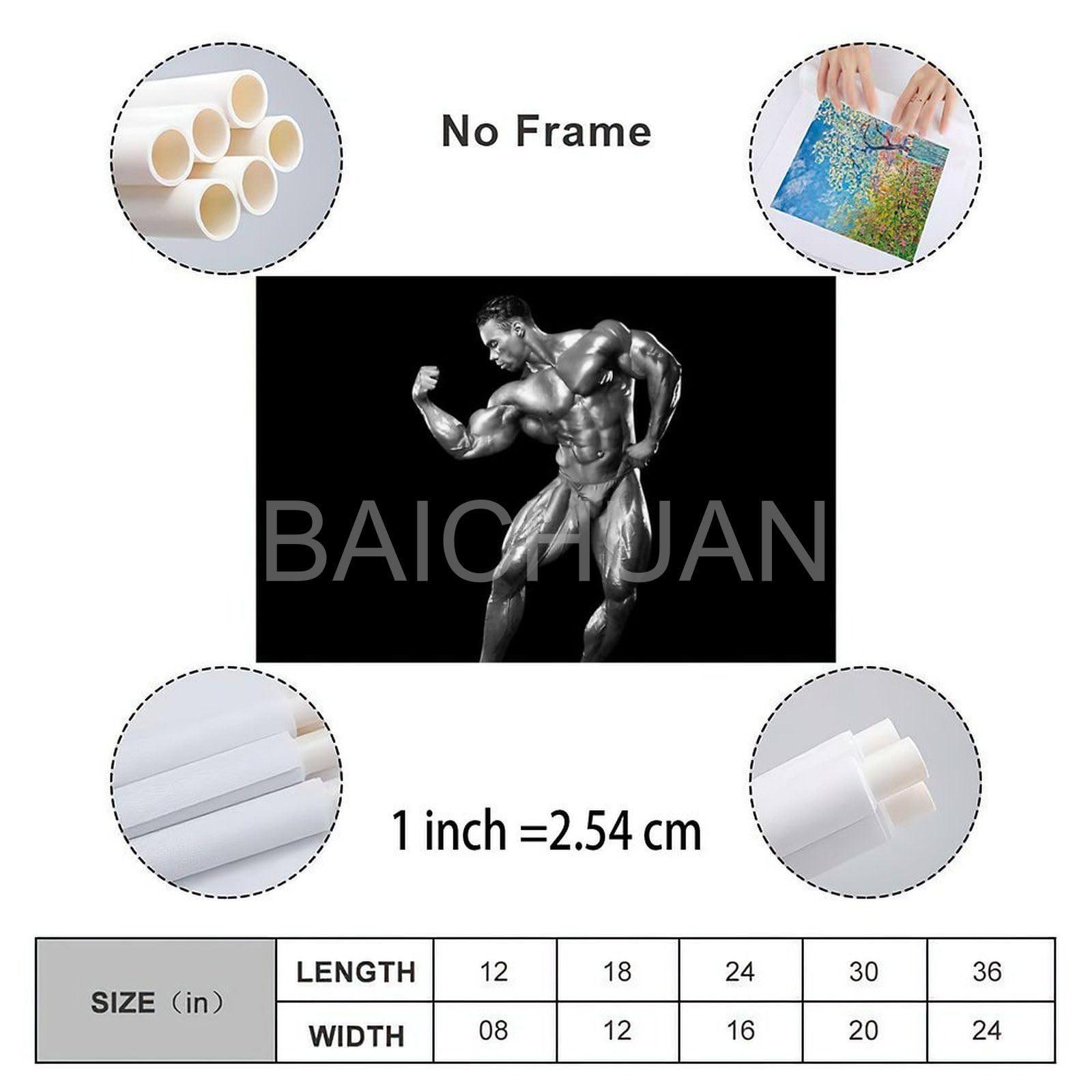 XZOMEAYT XZOMEAYT Kevin Levrone Bodybuilder Poster1 Canvas Painting Wall Art Poster for Bedroom Living Room Decor 18x12inch(45x30cm) Unframe-style