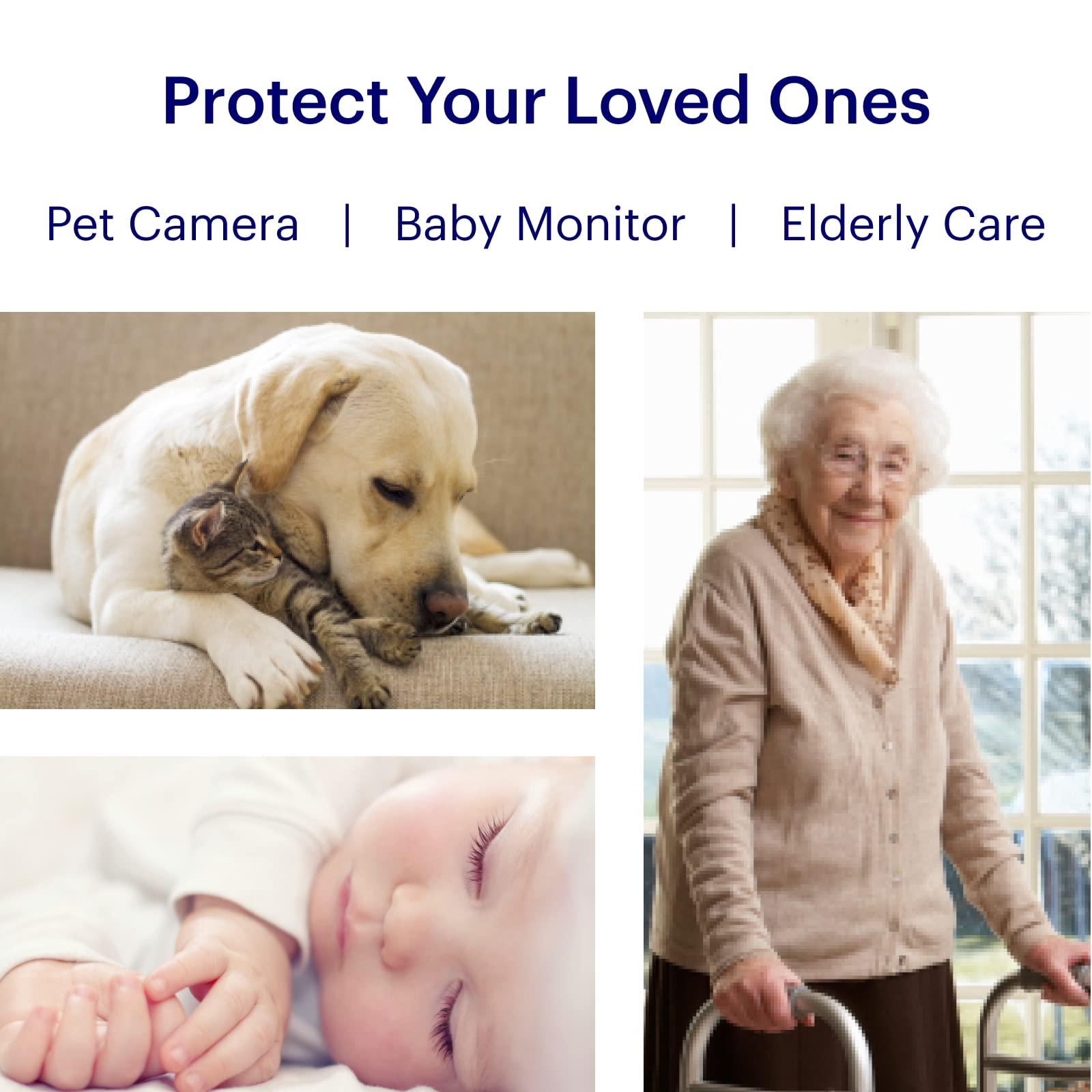 Canary Canary Pro Indoor Home Security Camera 1080p HD WiFi IP | 24/7 Watch Live Video, Siren, Climate Monitor, Motion Alerts, Two-Way Talk, Night Vision, 10x Zoom, Private Mode, Works with Alexa and More