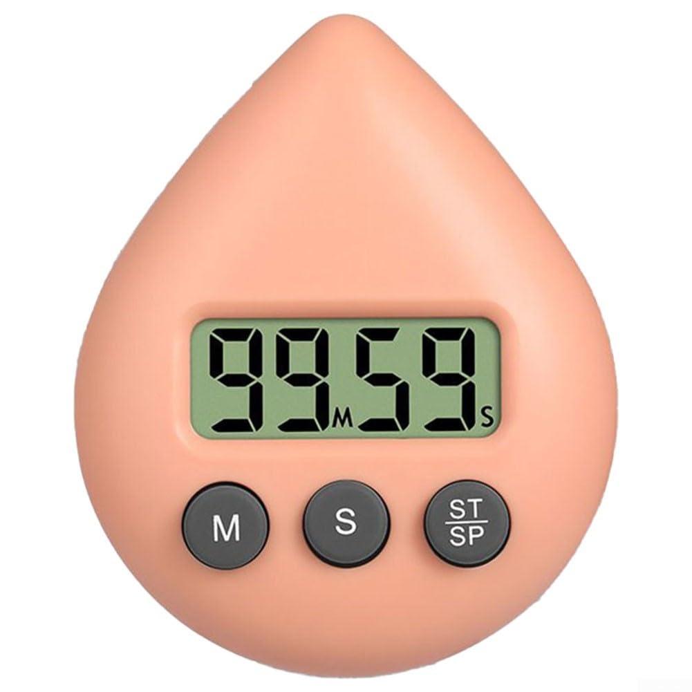 Drhomeam Kitchen Timer With Alarm Suction Cup Green Countdown Shower Timer Waterproof Digital Visual Large LCD Screen Display Loud Alarm For Cooking, Shower, Bathroom(green)