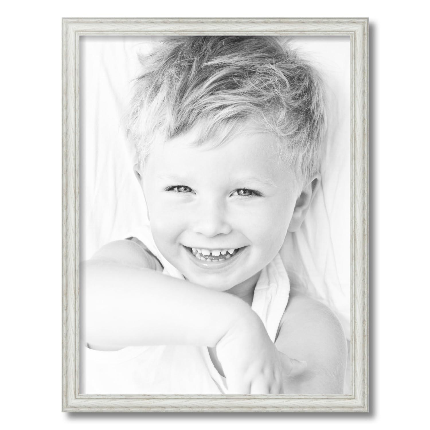 ArtToFrames ArtToFrames 19x25 Inch White Picture Frame, This 1.25 Inch Custom Wood Poster Frame is White - Comes with Foam Backing 3/16 inch and Regular Acrylic (FBPL0151-59504-475-19x25)
