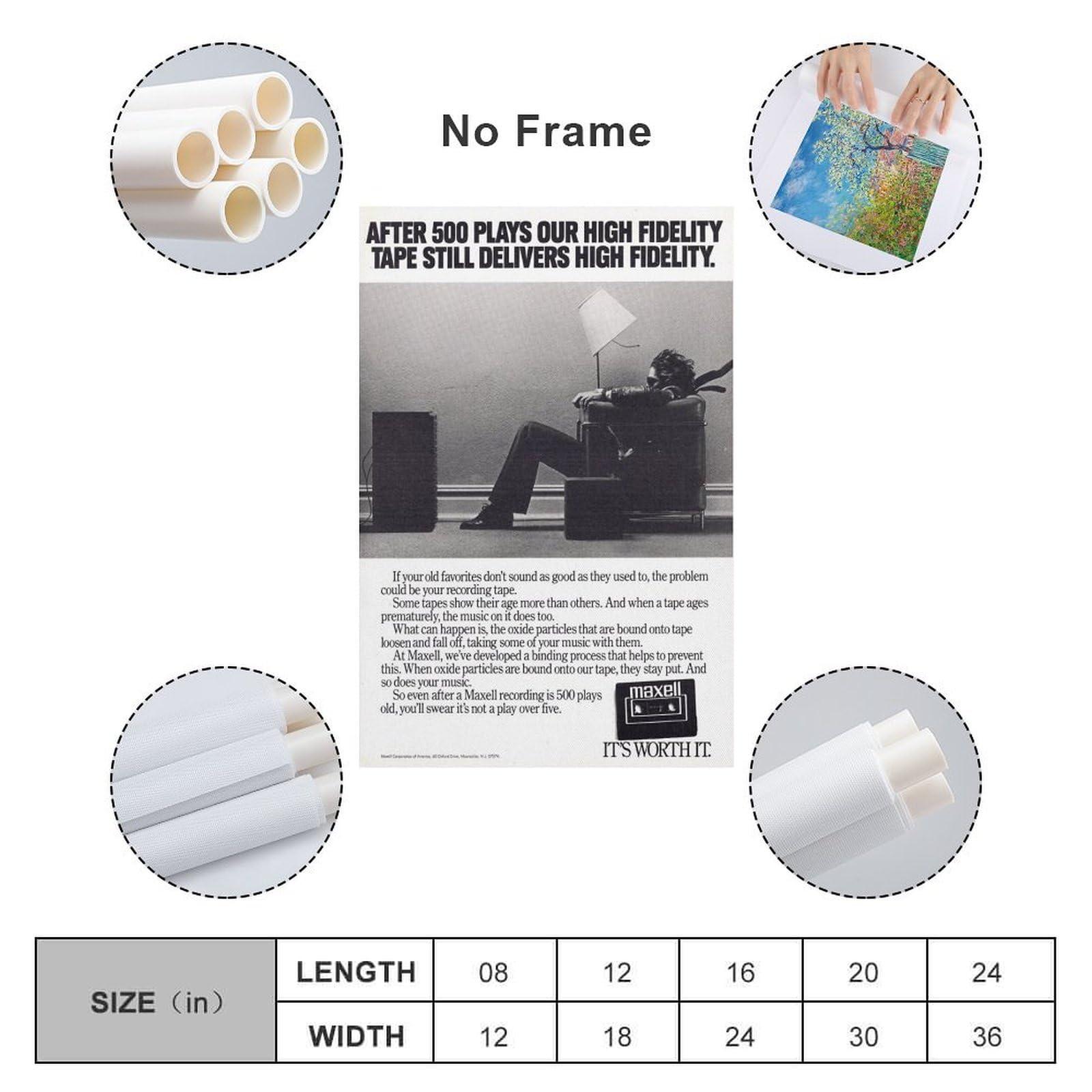 KURITY KURITY 1979 Blown Away Guy Maxell Canvas Poster Wall Art Print by Steve Steigman Canvas Painting Posters And Prints Wall Art Pictures for Living Room Bedroom Decor 20x30inch(50x75cm) Unframe-style