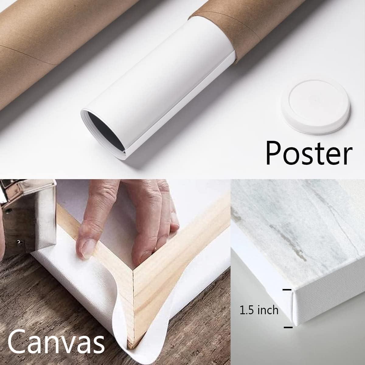 Chiside Personalized Dad Canvas With Photos, Fathers Day Canvas From Daughter, Daddy Gifts From Son, Happy Fathers Day Art From Kids, Father\'s Day Poster For Dad Grandpa Husband, Sentimental Dad Gifts