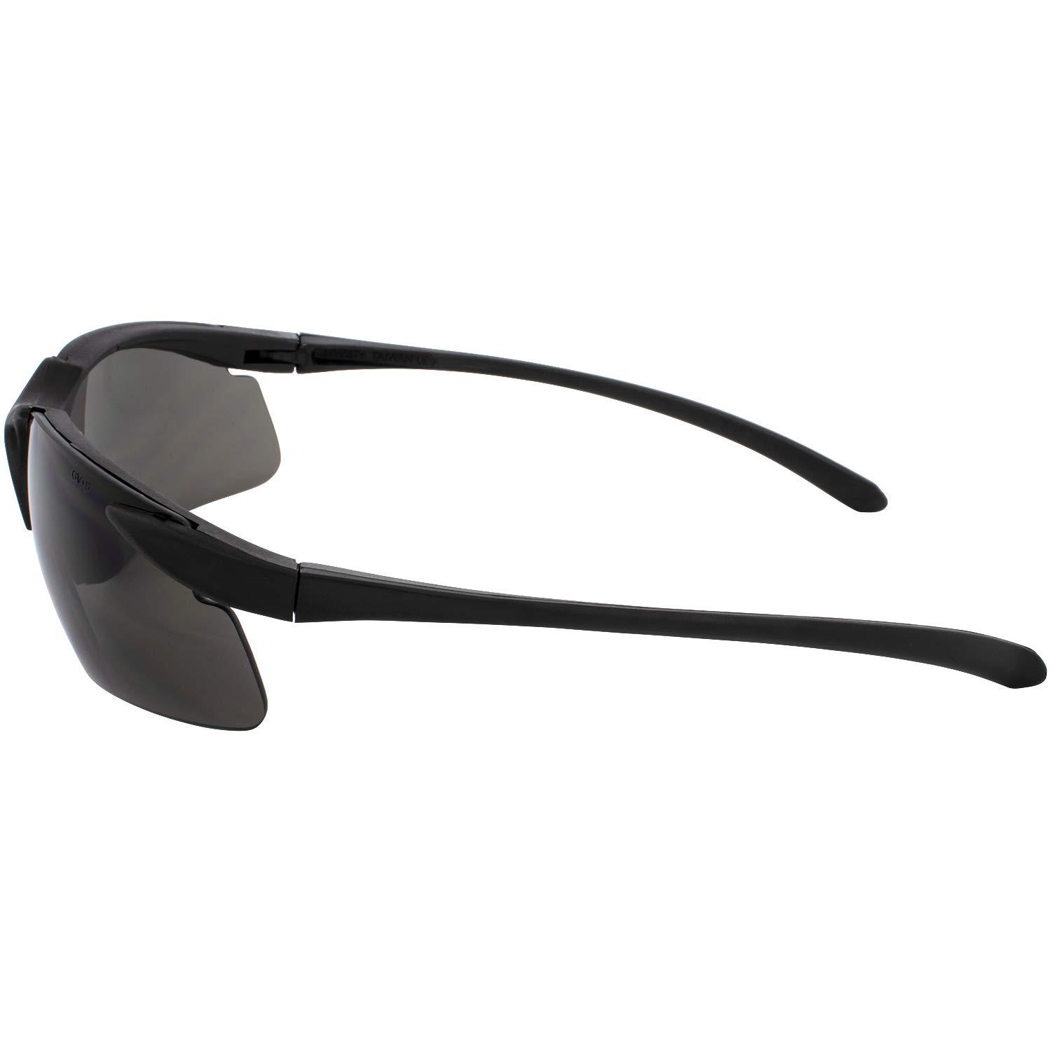 Global Vision Global Vision Apex Bifocal Safety Glasses UV400 Magnifying Reading Eyewear 2.50 Magnifier Smoke Lens
