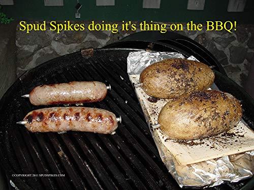 Spud Spikes Spud Spikes 6-Inch Potato Baking Nails Food Grade Stainless Steel, Set of 4