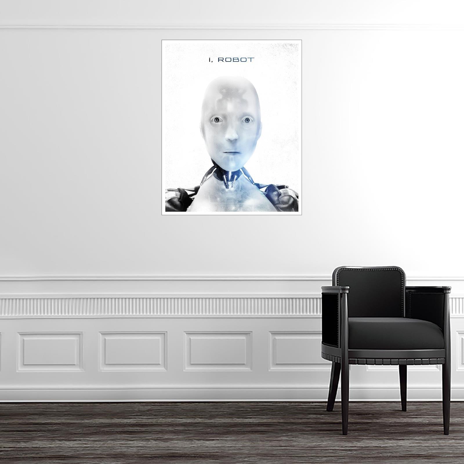 CLEARCONNECT I, Robot Movie Poster Canvas Prints Science Fiction Movies Action Movies Poster Wall Art For Home Office Cinema Decorations Unframed 10\"x8\"