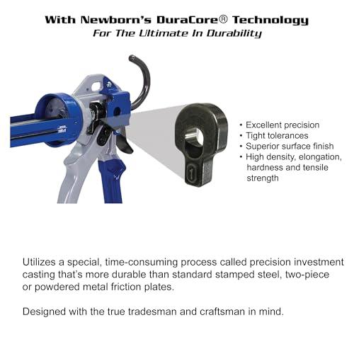 Newborn Newborn 250 Super Smooth Rod Revolving Frame Caulking Gun, 1/10-Gallon Cartridge Capacity, 18:1 Thrust Ratio