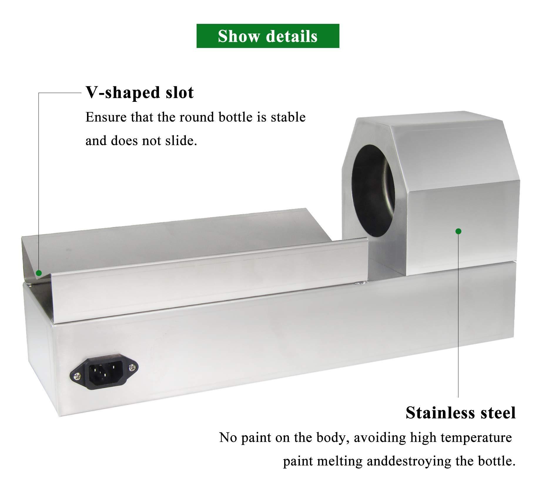 Saladulce Saladulce Electric PVC Capsule Shrinking Machine SS Wine Bottle Capsule Heat Shrinker Thermostatic Digital Display for 70mm PVC Capsules (110V)