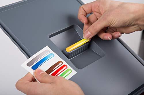 ELLETIPI ELLETIPI Ecofil PF01 34A1 Removable Separate Recycling Bin for Base, Grey, 23 x 45 x 36 cm