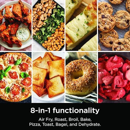 Ninja Ninja Flip Toaster Oven&Air Fryer, 8-in-1 Functionality, Flip Up&Away Capability for Storage Space, LargeCapacity, Air Fry Basket, SheetPan, Wire Rack&Removable Crumb Tray, Stainless,1800 watts, SP151