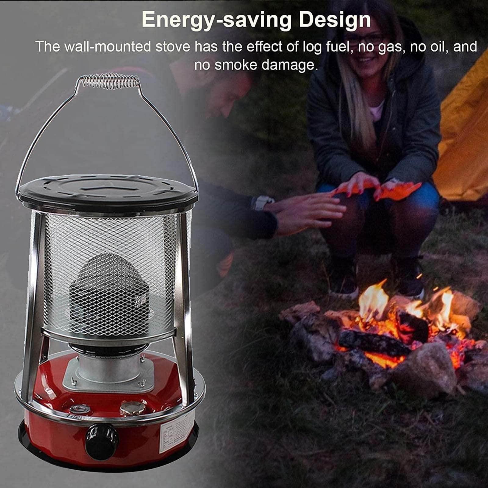 CXLL Mini Kerosene Heater, Indoor Non Electric Heater, Small Kerosene Heater for Camping, Handle Design, Easy to Carry Kerosene Stove, Cotton Wick Good Burn, Can Be Used Indoors and Outdoors