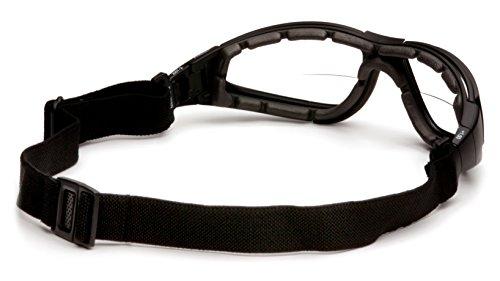 Pyramex Safety Pyramex XSG Reader Safety Glasses, Black Frame/Clear Anti-Fog + 1.5 Lens