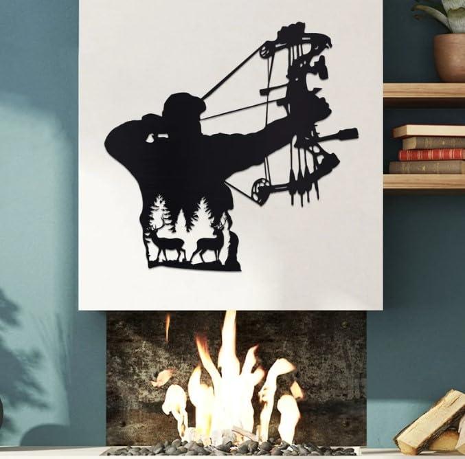 American Sign Letters Metal Hunting Bow Sign, Metal Relaxing Sign, Housewarming Gift, Wedding Gift, Metal Sign, Metal Gift, Home Decor, Backyard Sign, Metal Art