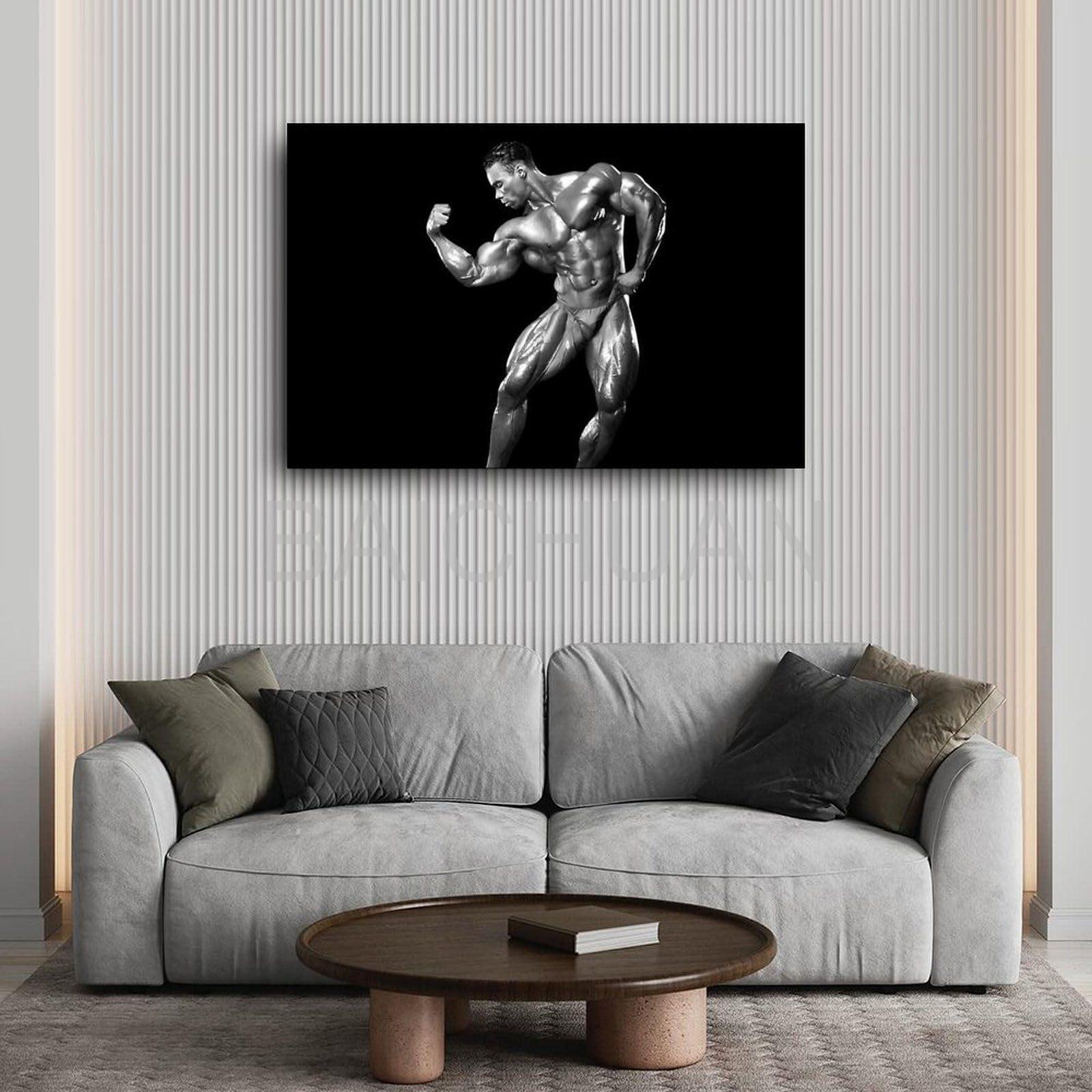 XZOMEAYT XZOMEAYT Kevin Levrone Bodybuilder Poster1 Canvas Painting Wall Art Poster for Bedroom Living Room Decor 18x12inch(45x30cm) Unframe-style