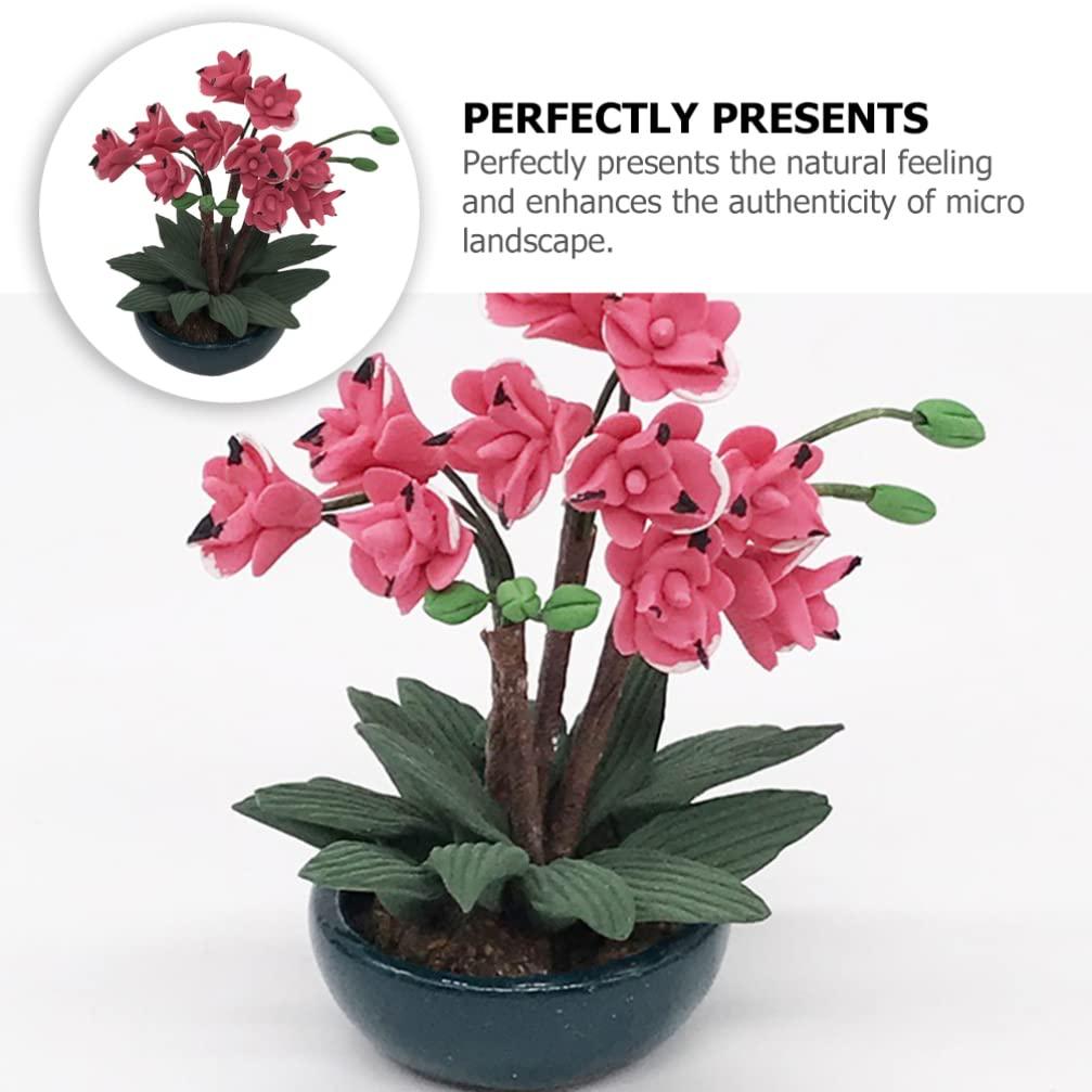 ibasenice Artificial Flower Desk Decoration Mini Landscape Plant Model Mini Toy Table Plant Model Fake Plant Model Plant Mini Plant Model Toy Table Accessory Mini Landscape Decor