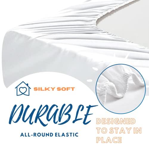 THYUNQ THYUNQ Galaxy Owl Sheets King Size Bed, Fantasy Animal Bird Pattern Bedding Sheets & Pillowcases - 12 Inch Deep Pocket, Super Soft Microfiber Printed Sheet Set 4 Piece