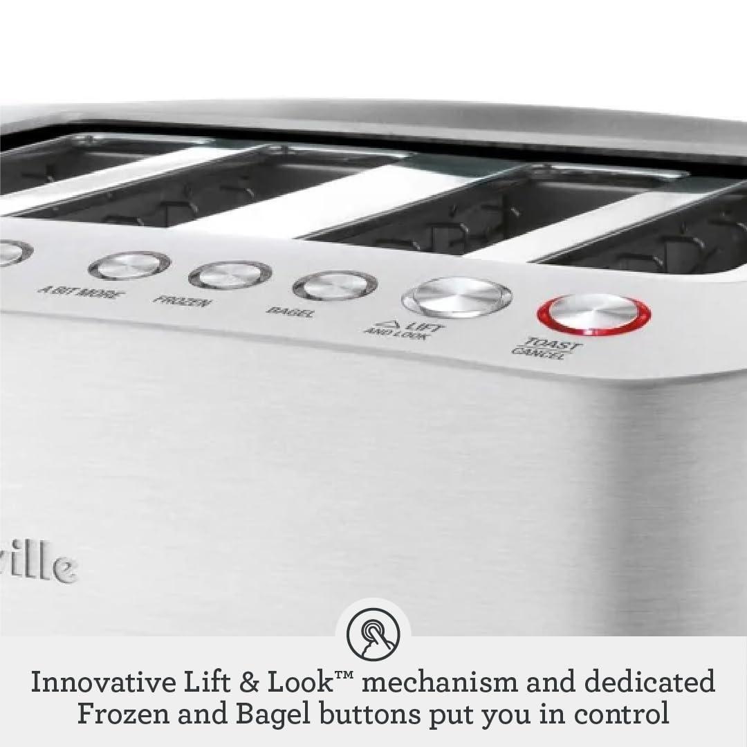 Breville Breville Die-Cast Smart Toaster, 4-Slice, Brushed Stainless Steel
