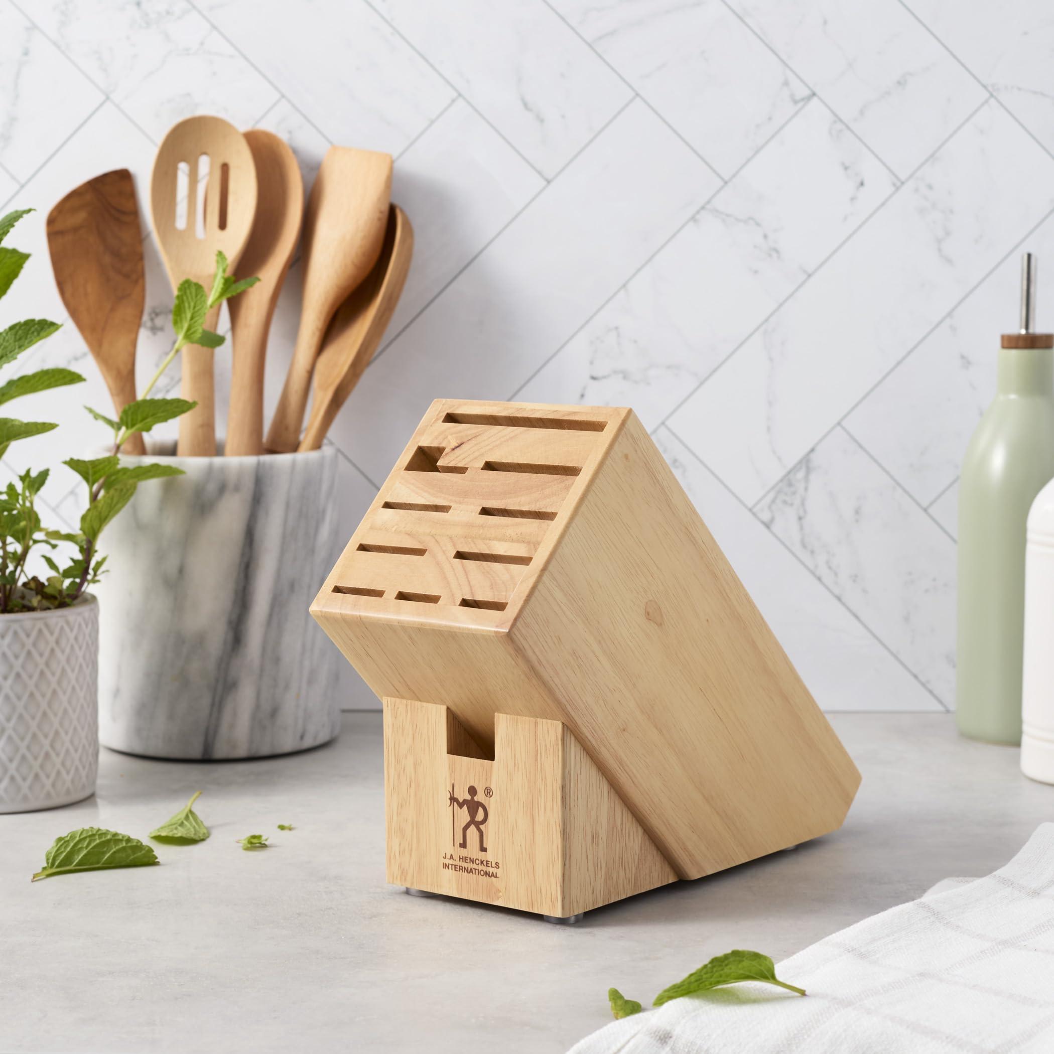 HENCKELS HENCKELS Hardwood Knife Block, Knife Storage, 11-slot