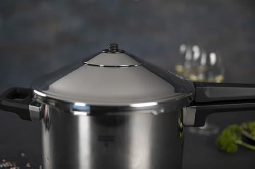 KUHN RIKON Kuhn Rikon Stainless Steel Duromatic Saucepan Pressure Cooker 5 Quart, Silver