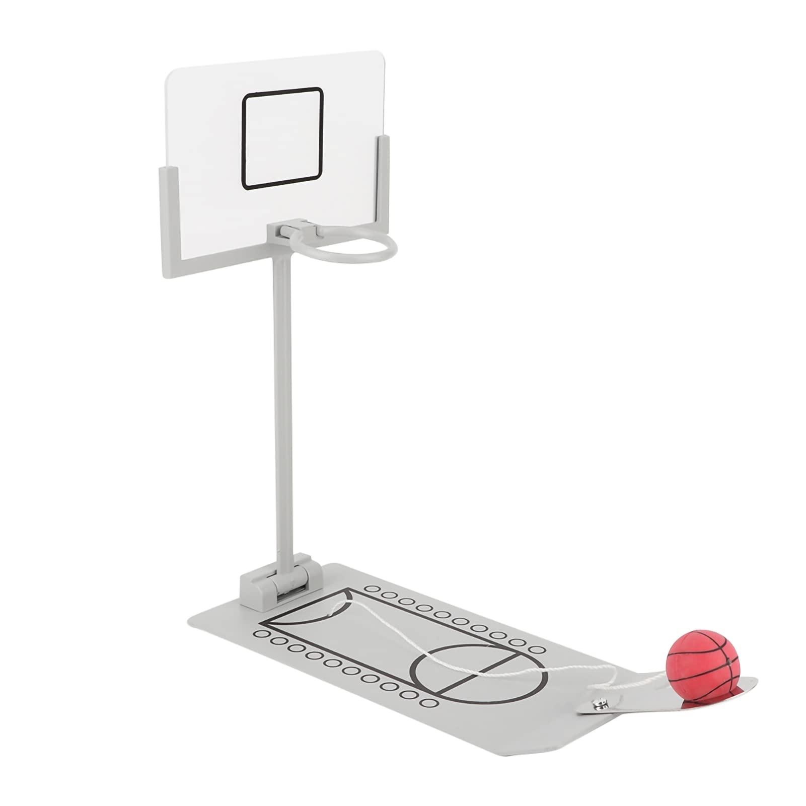 Pilipane Desktop Table Basketball Games Set with Basketball Court,Mini Basketball Hoop, Move Basket, Light and Score Fun Sports Novelty Toy for Birthday Gifts, Mini Basketball Hoop,Desktop Table Basketbal