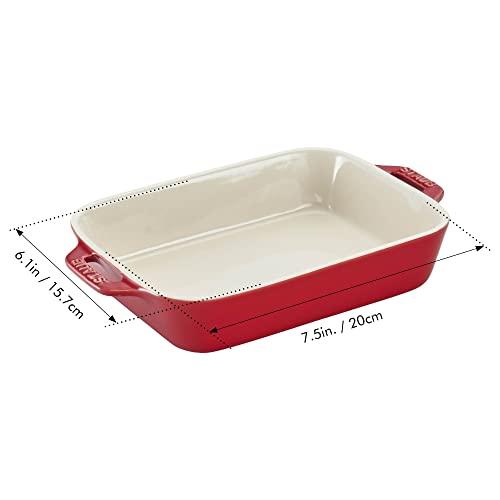 STAUB STAUB Ceramics Rectangular Baking Dish, 7.5x6-inch, Cherry