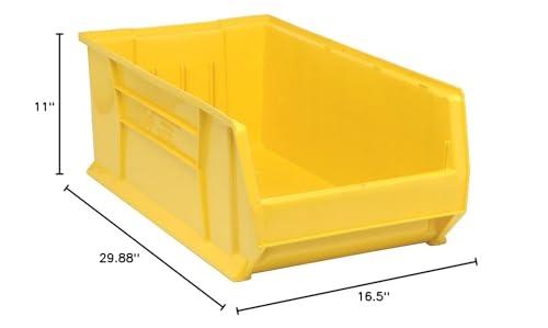 Quantum Storage Systems Quantum Storage Systems QUS974YL Hulk Heavy Duty Part Organizer Yellow Bins 30\" L x 17\" W x 11\" H